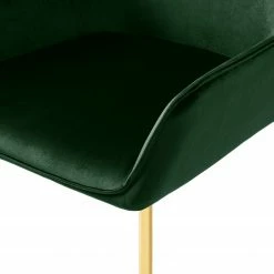 Jack & Alice Chaises capitonnées Evy (lot de 2) - Velours / Métal - Doré - Velours Sua: Vert foncé 27 Jack & Alice Chaises capitonnées Evy (lot de 2) - Velours / Métal - Doré - Velours Sua: Vert foncé -Chaises Boutique 1000125820 190130 08544800013 GALLERYIMAGES P000000001000125820