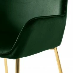 Jack & Alice Chaises capitonnées Evy (lot de 2) - Velours / Métal - Doré - Velours Sua: Vert foncé 28 Jack & Alice Chaises capitonnées Evy (lot de 2) - Velours / Métal - Doré - Velours Sua: Vert foncé -Chaises Boutique 1000125820 190130 08544800014 GALLERYIMAGES P000000001000125820