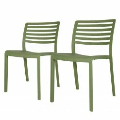 Blanke Design Chaises Lama (lot de 2) - Matière plastique - Vert pistache