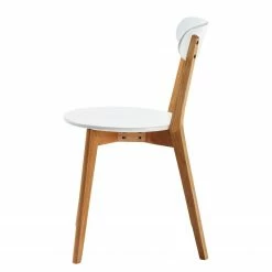 Norrwood Chaises Areia (lot de 2) - Partiellement en chêne massif - Blanc / Chêne -Chaises Boutique 1000128743 180821 08503868 GALLERYIMAGES P000000001000128743