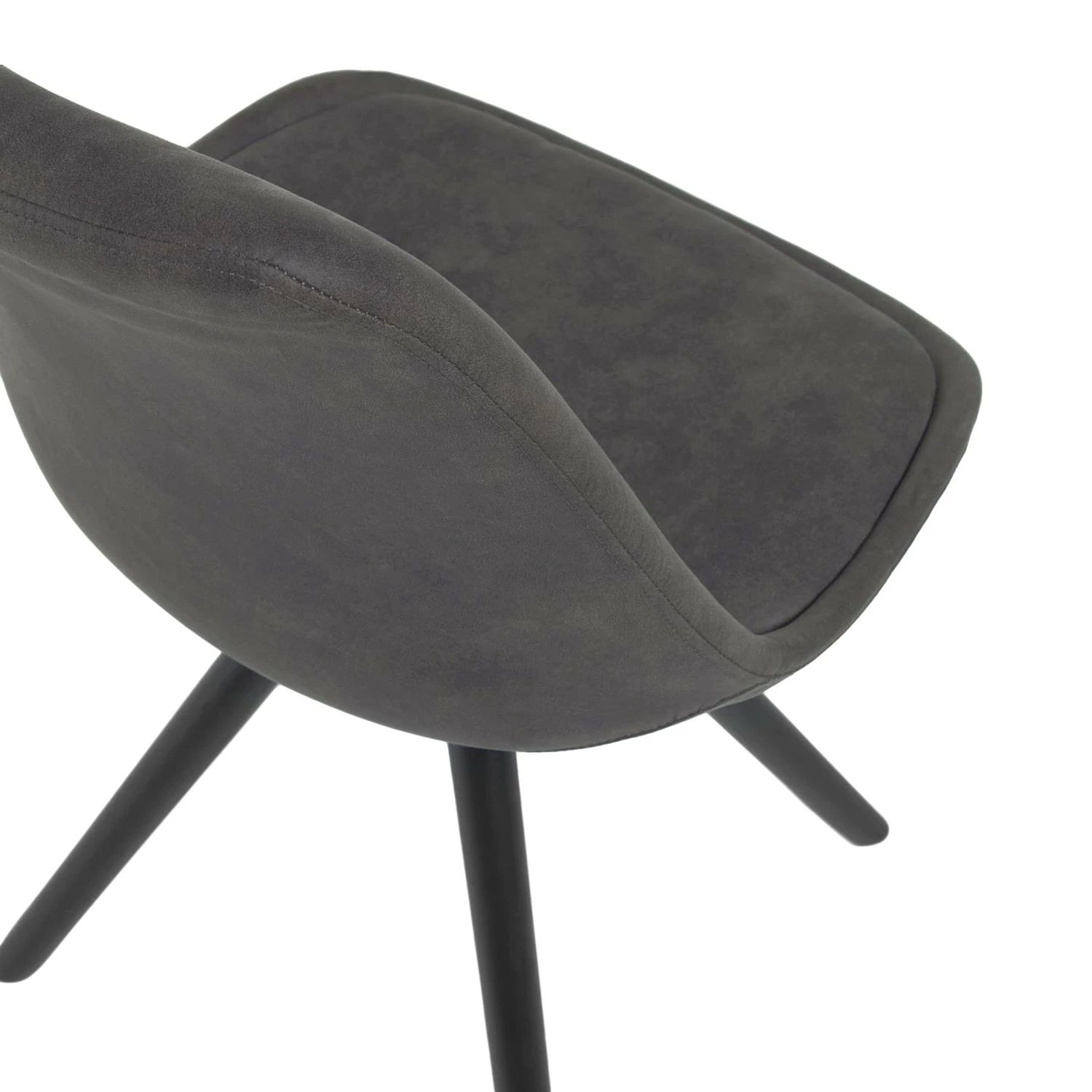 Norrwood Chaises capitonnées Ralf ll (lot de 4) - Graphite 9 Norrwood Chaises capitonnées Ralf ll (lot de 4) - Graphite – Image 7
