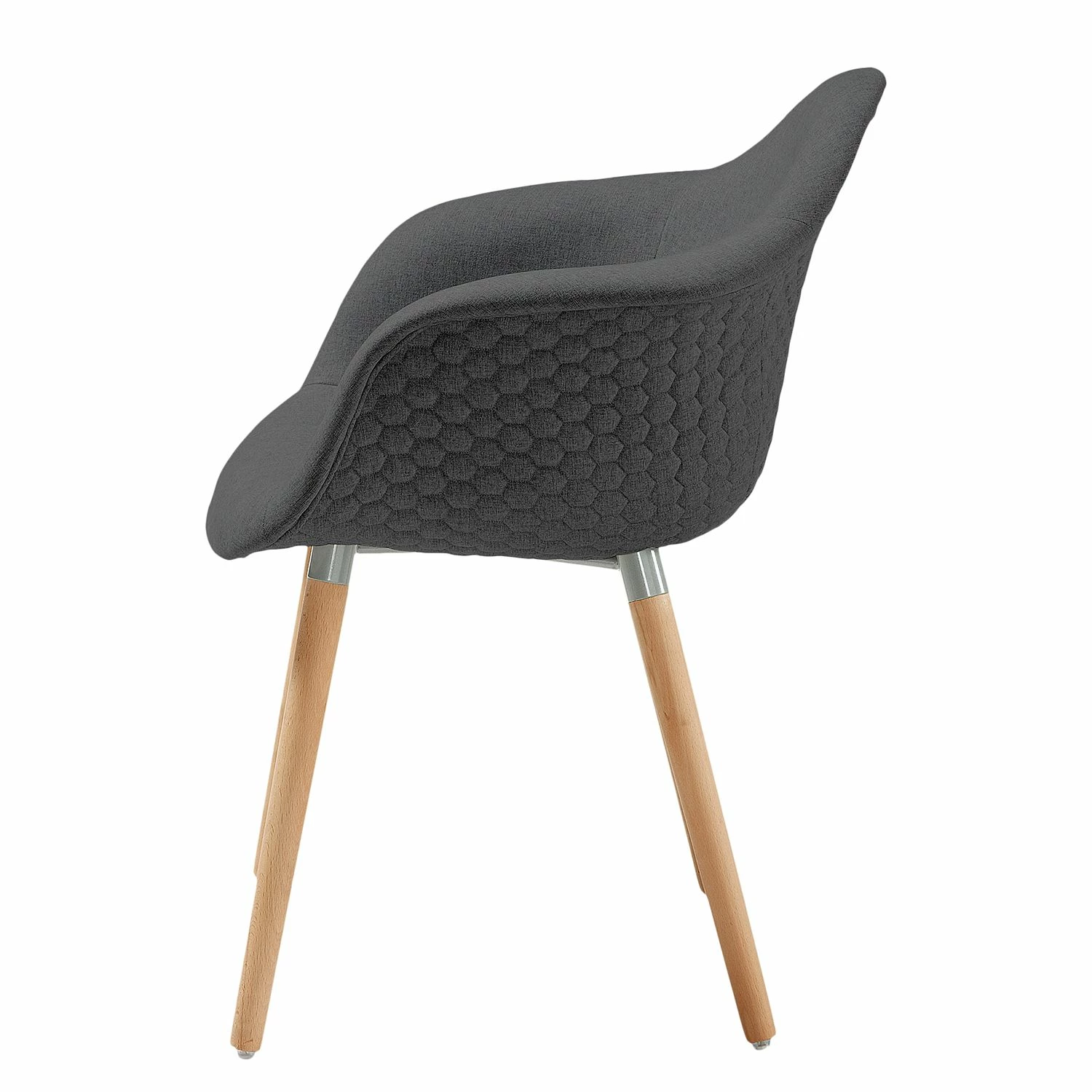 Norrwood Chaises à accoudoirs Kevya l (lot de 2) - Gris foncé 4 Norrwood Chaises à accoudoirs Kevya l (lot de 2) - Gris foncé – Image 2