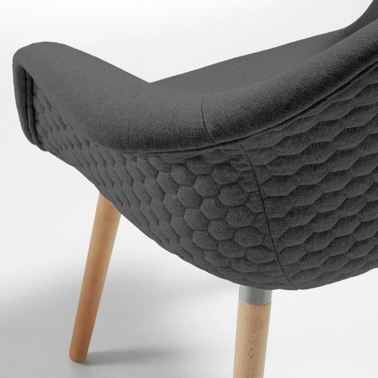 Norrwood Chaises à accoudoirs Kevya l (lot de 2) - Gris foncé 6 Norrwood Chaises à accoudoirs Kevya l (lot de 2) - Gris foncé – Image 4