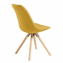 Norrwood Chaises capitonnées Ralf l (lot de 4) - Jaune moutarde -Chaises Boutique 1000128755 180821 085042130 GALLERYIMAGES P000000001000128755