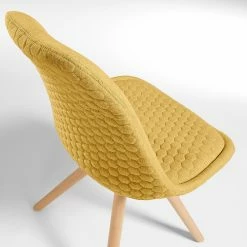 Norrwood Chaises capitonnées Ralf l (lot de 4) - Jaune moutarde -Chaises Boutique 1000128755 180821 085042131 GALLERYIMAGES P000000001000128755