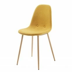 Norrwood Chaises capitonnées Yaren (lot de 4) - Jaune moutarde -Chaises Boutique 1000128786 180821 085054280 GALLERYIMAGES P000000001000128786
