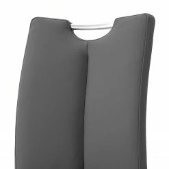 Loftscape Chaises cantilever Anamela I (lot de 2) - Imitation cuir / Acier inoxydable - Argenté - Gris -Chaises Boutique 1000129629 180906 07254903 GALLERYIMAGES P000000001000129629