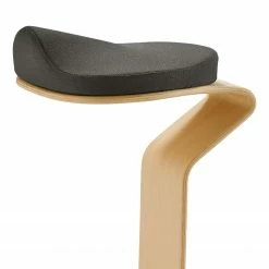 Mayer Sitzmöbel Tabouret myERCOLINO - Laine de Laneve / Placage en bois véritable - Anthracite -Chaises Boutique 1000137082 181116 132421273 GALLERYIMAGES P000000001000137082