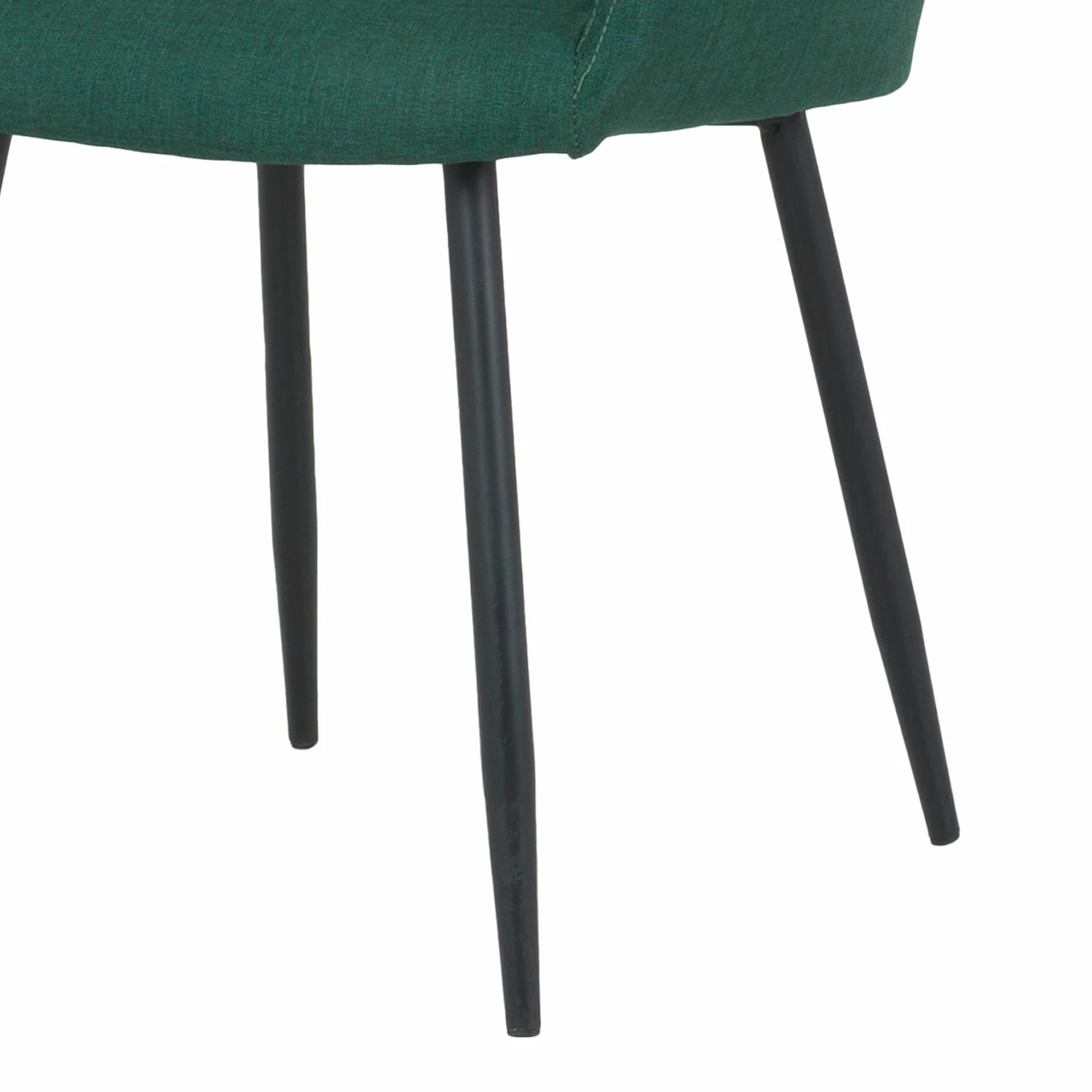 Tenzo Chaises à accoudoirs Linn - Tissu / Métal - Noir - Vert sapin 7 Tenzo Chaises à accoudoirs Linn - Tissu / Métal - Noir - Vert sapin – Image 5
