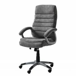 Furnitive Fauteuil de bureau Hatley III - Microfibre - Gris