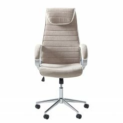 Furnitive Fauteuil de bureau Austinmer - Microfibre / Imitation cuir - Beige / Blanc -Chaises Boutique 1000147208 200812 14125100002 DETAILS P000000001000147208