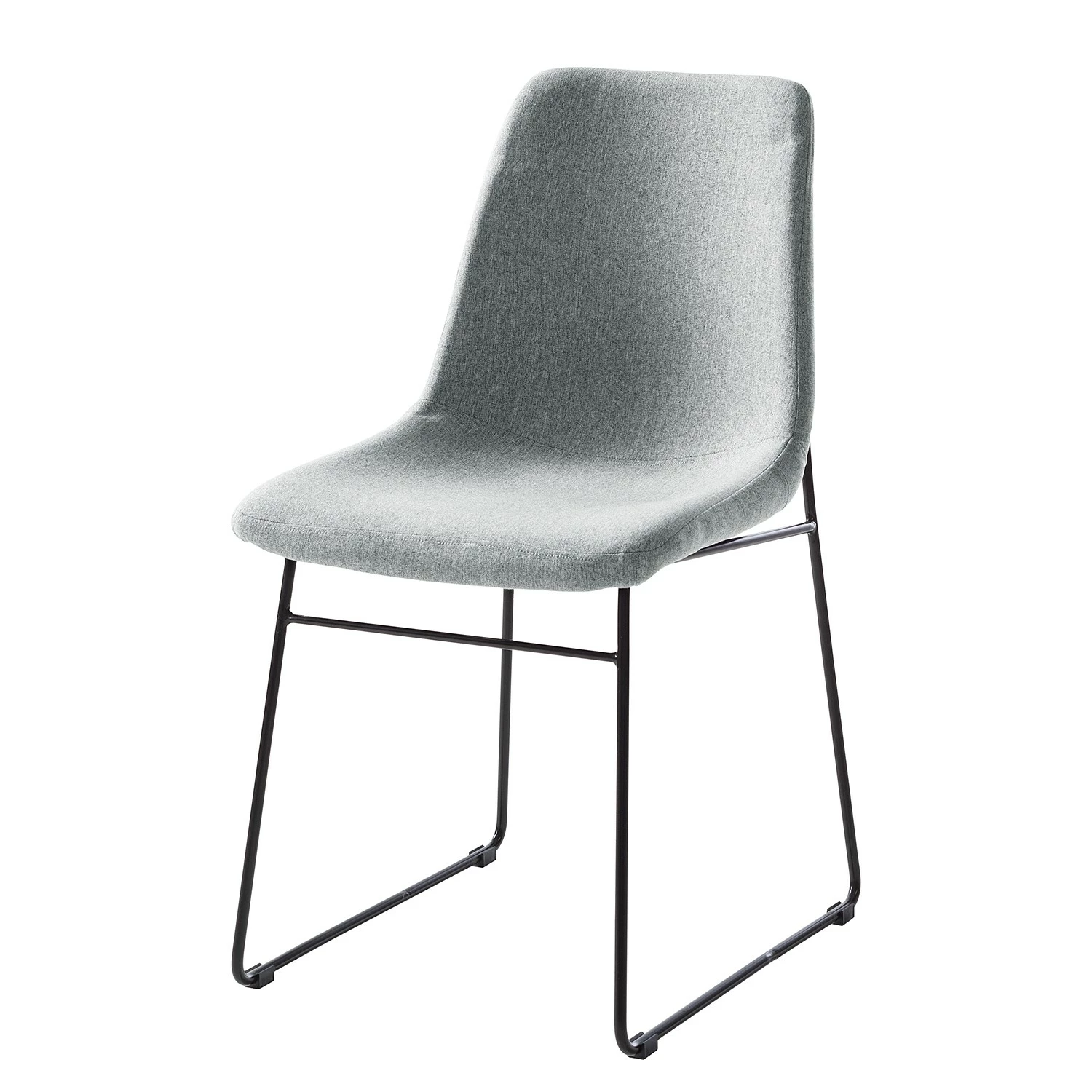 Fredriks Chaise capitonnée Molong - Tissu / Métal - Gris / Noir 3 Fredriks Chaise capitonnée Molong - Tissu / Métal - Gris / Noir