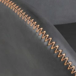 Ars manufacti Chaises à accoudoirs Kia (lot de 2) - Imitation cuir / Métal - Gris foncé / Noir -Chaises Boutique 1000163190 190315 15245400048 GALLERYIMAGES P000000001000163190