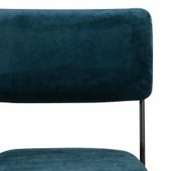 Ars manufacti Chaises Paulista (lot de 2) - Velours/ Métal - Bleu pétrole -Chaises Boutique 1000163209 190315 15250300162 GALLERYIMAGES P000000001000163209