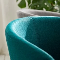 Mørteens Chaise à accoudoirs Buggio - Tissu / Hévéa massif - Tissu Cors: Pétrole - 1 chaise -Chaises Boutique 1000164525 210208 08242400028 DETAILS P000000001000164525