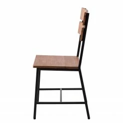 Ars manufacti Chaises Manchester II (lot de 2) - Acacia massif / Métal - Acacia / Noir -Chaises Boutique 1000164684 191010 11422400003 DETAILS P000000001000164684