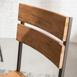 Ars manufacti Chaises Manchester II (lot de 2) - Acacia massif / Métal - Acacia / Noir -Chaises Boutique 1000164684 191111 08414100005 DETAILS P000000001000164684