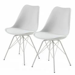 Fredriks Chaises Bonito - Blanc - Lot de 2