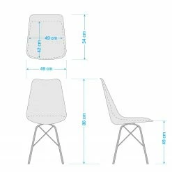 Fredriks Chaises Bonito - Blanc - Lot de 2 31 Fredriks Chaises Bonito - Blanc - Lot de 2 -Chaises Boutique 1000167292 201013 14341900084 SKETCH DETAILS P000000001000167292 sketch