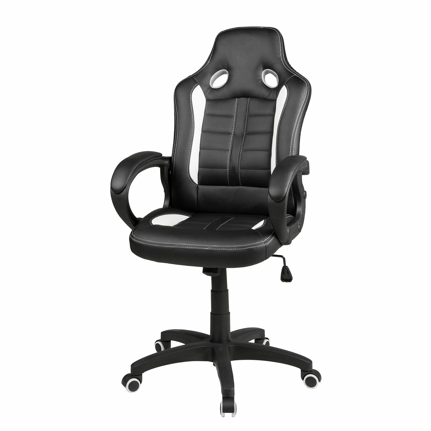 Duo Collection Gaming Chair Fabio - Imitation cuir / Matière plastique - Noir / Blanc 3 Duo Collection Gaming Chair Fabio - Imitation cuir / Matière plastique - Noir / Blanc