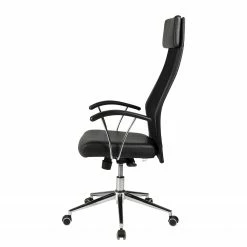 Duo Collection Chaise bureau pivotante ProfiSit Thar - Imitation cuir / Métal - Noir - Chrome -Chaises Boutique 1000168574 190403 07190200042 GALLERYIMAGES P000000001000168574