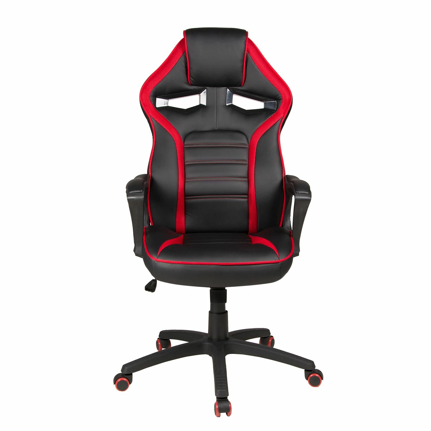 Duo Collection Fauteuil de direction Splash - Imitation cuir / Matière plastique - Noir / Rouge 5 Duo Collection Fauteuil de direction Splash - Imitation cuir / Matière plastique - Noir / Rouge – Image 3