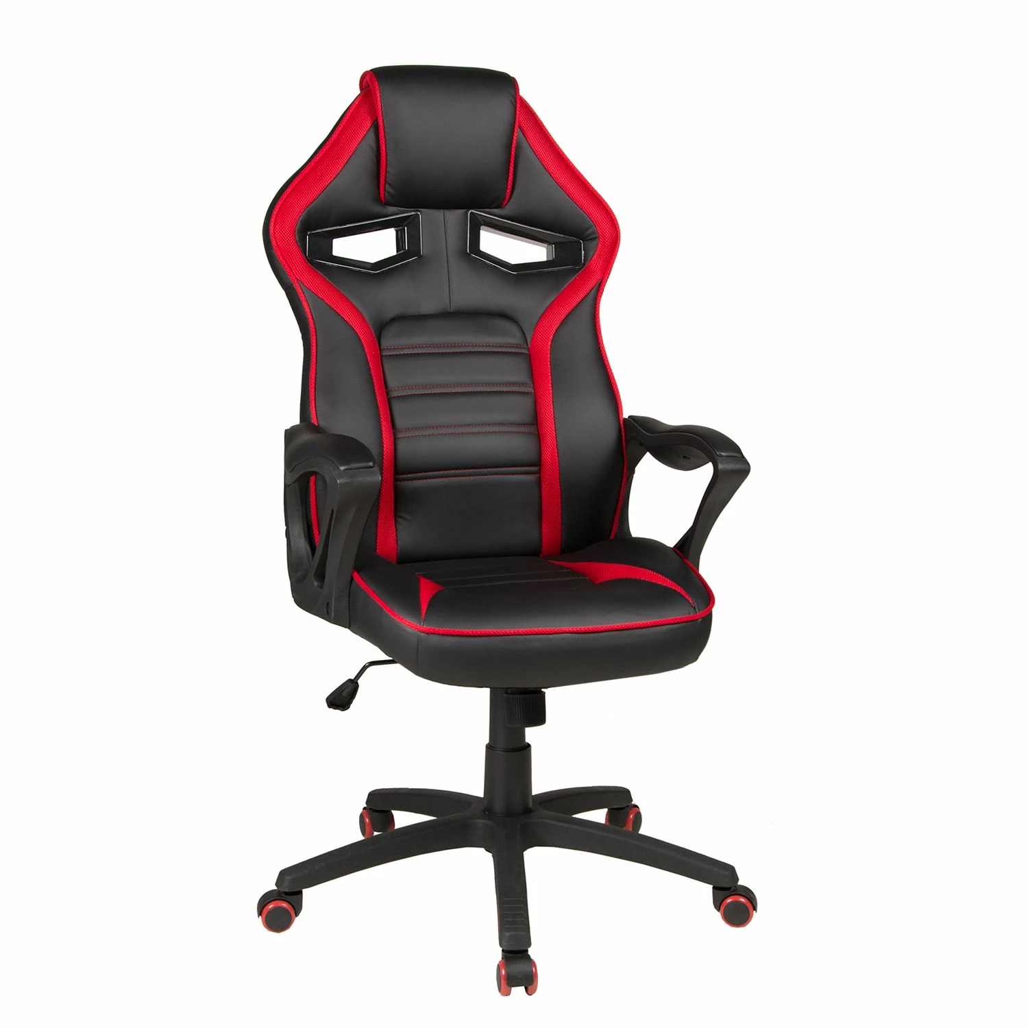 Duo Collection Fauteuil de direction Splash - Imitation cuir / Matière plastique - Noir / Rouge 6 Duo Collection Fauteuil de direction Splash - Imitation cuir / Matière plastique - Noir / Rouge – Image 4