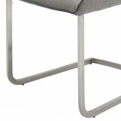Fredriks Chaises cantilever Nidri (lot de 2) - Tissage à plat / Acier inoxydable - Gris clair -Chaises Boutique 1000169167 190627 09464400008 GALLERYIMAGES P000000001000169167