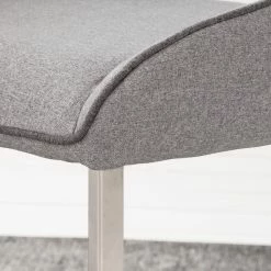Fredriks Chaises cantilever Nidri (lot de 2) - Tissage à plat / Acier inoxydable - Gris clair -Chaises Boutique 1000169167 191009 12153900009 DETAILS P000000001000169167