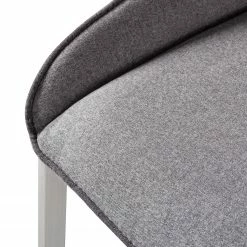 Fredriks Chaises cantilever Nidri (lot de 2) - Tissage à plat / Acier inoxydable - Gris clair -Chaises Boutique 1000169167 191009 12154100017 DETAILS P000000001000169167