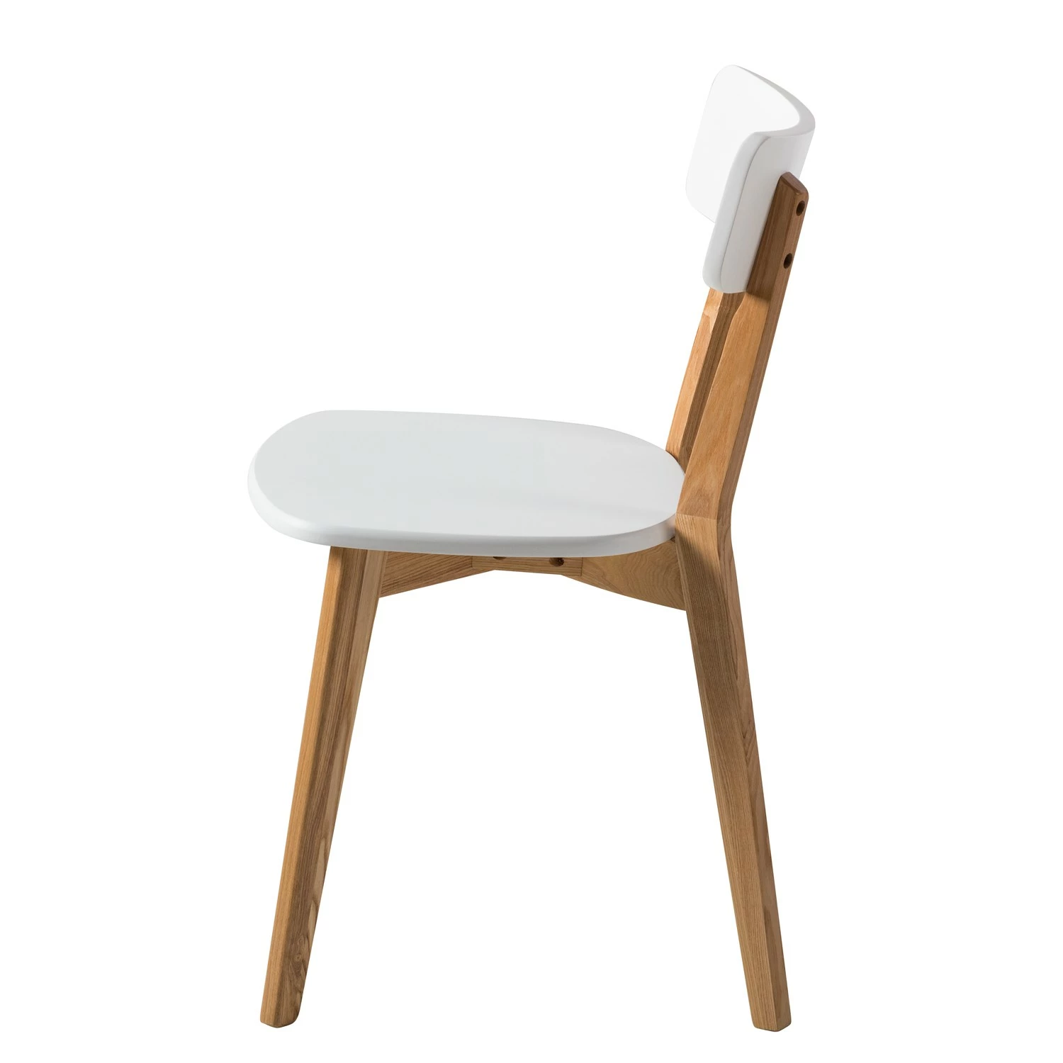 Mørteens Chaises Rob (lot de 2) - Partiellement en frêne massif - Blanc / Frêne 6 Mørteens Chaises Rob (lot de 2) - Partiellement en frêne massif - Blanc / Frêne – Image 4