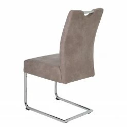 Loftscape Chaises cantilever Lopten II (lot de 2) - Imitation cuir / Acier - Chrome -Chaises Boutique 1000171105 190418 11493400106 GALLERYIMAGES P000000001000171105