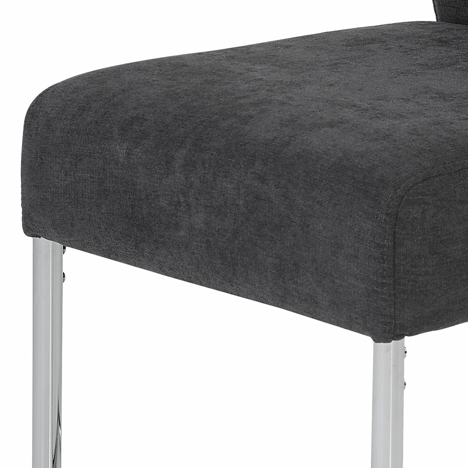 Loftscape Chaises cantilever Lopten I (lot de 2) - Tissu / Acier - Chrome 8 Loftscape Chaises cantilever Lopten I (lot de 2) - Tissu / Acier - Chrome – Image 6