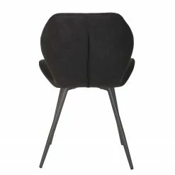 Loftscape Chaises Ripley (lot de 4) - Microfibre / Acier - Anthracite - Anthracite -Chaises Boutique 1000171122 190418 11494000208 GALLERYIMAGES P000000001000171122