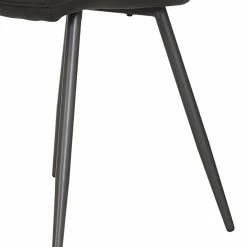 Loftscape Chaises Ripley (lot de 4) - Microfibre / Acier - Anthracite - Anthracite -Chaises Boutique 1000171122 190418 11494000211 GALLERYIMAGES P000000001000171122