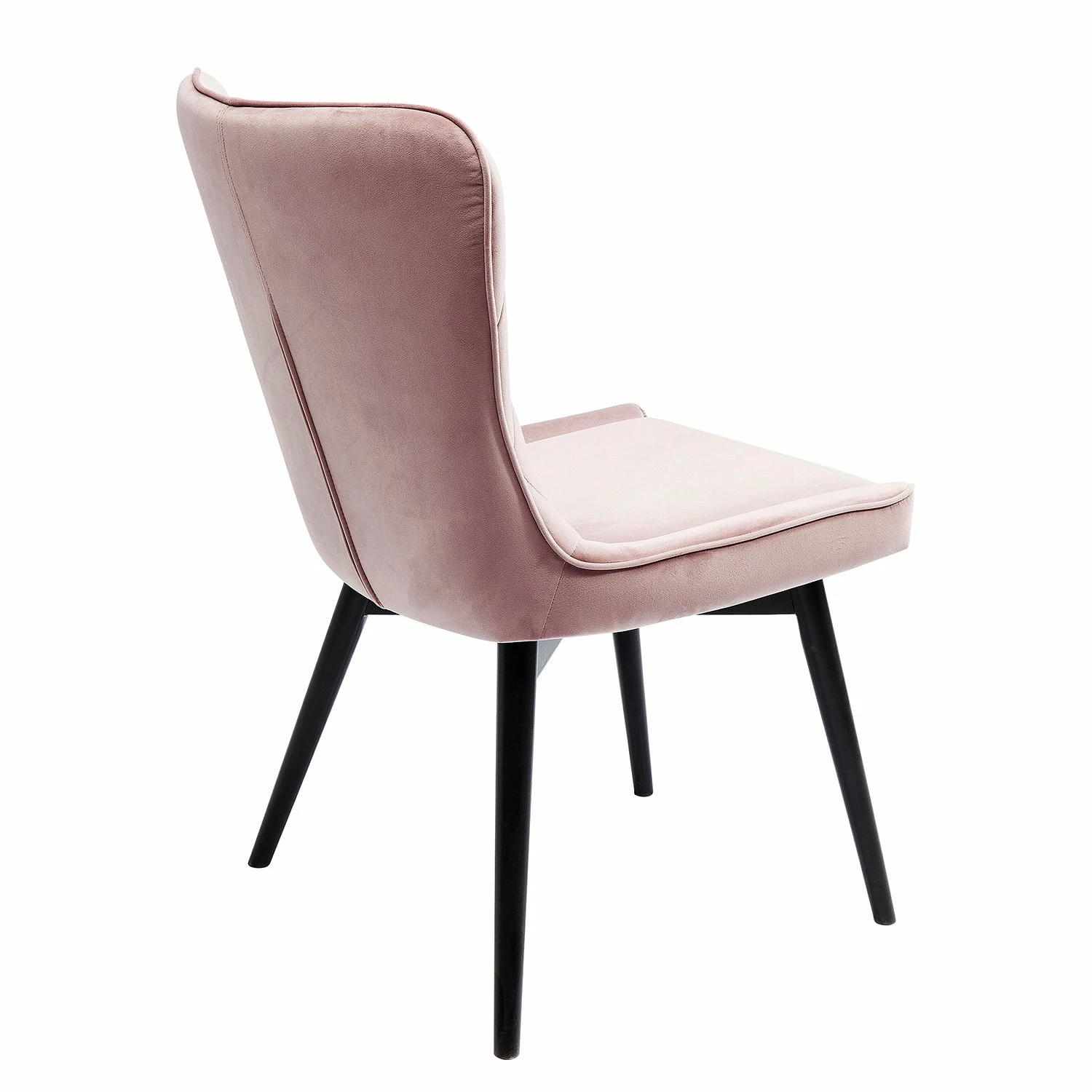 Kare Design Chaise capitonnée Black Marshall - Velours / Hêtre massif - Rose / Noir 6 Kare Design Chaise capitonnée Black Marshall - Velours / Hêtre massif - Rose / Noir – Image 4