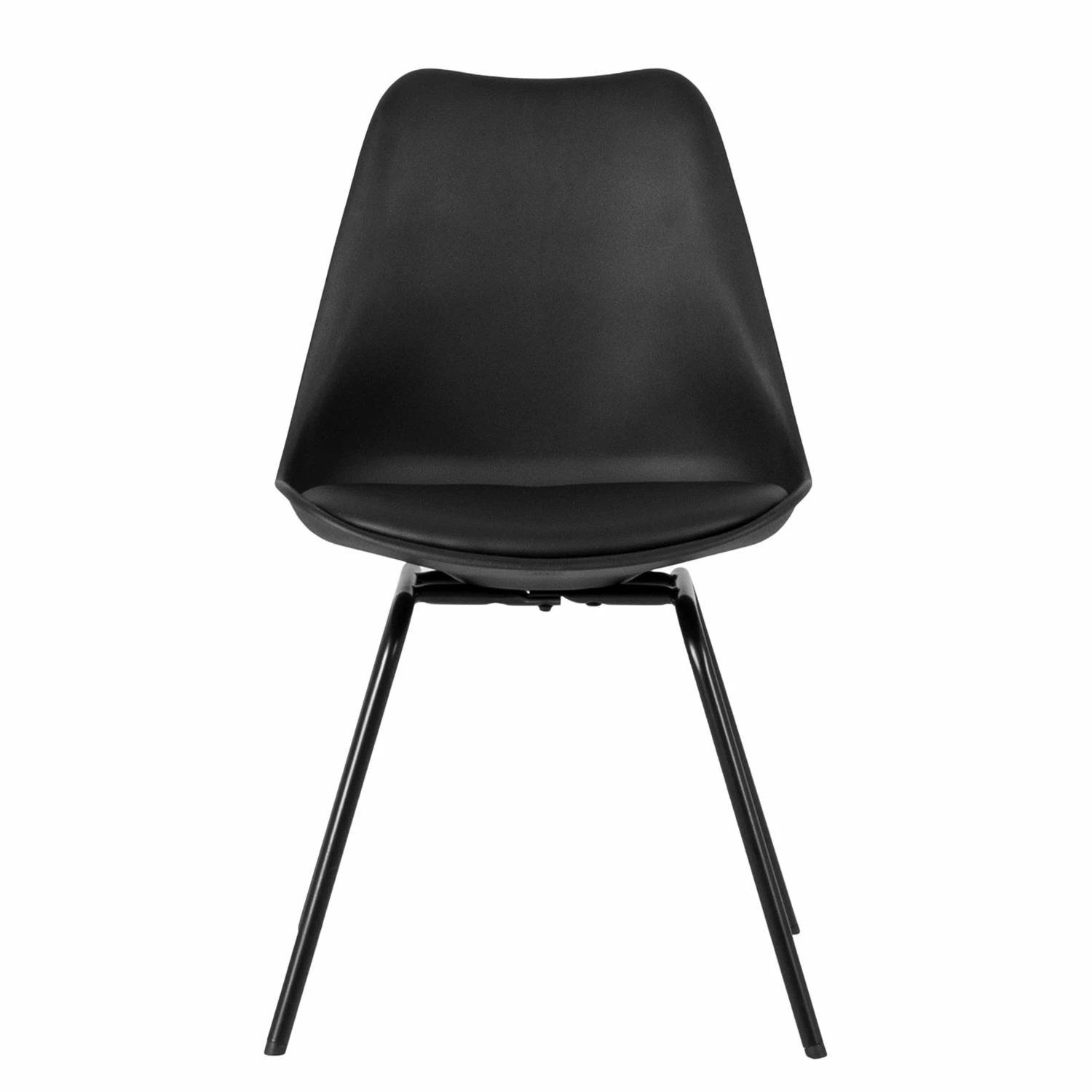 Tenzo Chaises Gina V (lot de 2) - Matière plastique / Métal - Noir 4 Tenzo Chaises Gina V (lot de 2) - Matière plastique / Métal - Noir – Image 2