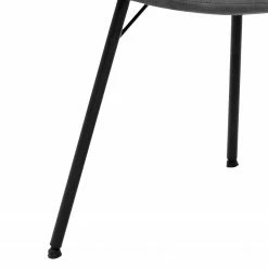 Tenzo Chaises capitonnées Alice (lot de 2) - Tissu / Métal - Chrome - Anthracite -Chaises Boutique 1000175519 200130 06014500005 DETAILS P000000001000175519