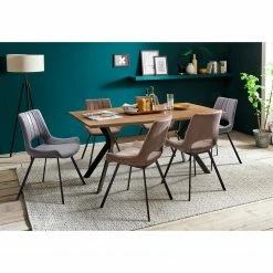 Loftscape Chaises Gingin (lot de 2) - Microfibre / Métal - Anthracite / Chrome - Gris clair 9 Loftscape Chaises Gingin (lot de 2) - Microfibre / Métal - Anthracite / Chrome - Gris clair -Chaises Boutique 1000176433 190701 15483500025 MOOD GALLERYIMAGES P000000001000176433 mood