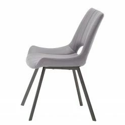 Loftscape Chaises Gingin (lot de 2) - Microfibre / Métal - Anthracite / Chrome - Gris clair 10 Loftscape Chaises Gingin (lot de 2) - Microfibre / Métal - Anthracite / Chrome - Gris clair -Chaises Boutique 1000176433 190701 15483500026 GALLERYIMAGES P000000001000176433