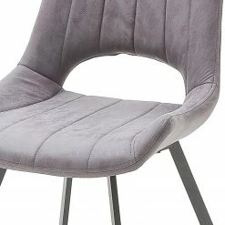 Loftscape Chaises Gingin (lot de 2) - Microfibre / Métal - Anthracite / Chrome - Gris clair 13 Loftscape Chaises Gingin (lot de 2) - Microfibre / Métal - Anthracite / Chrome - Gris clair -Chaises Boutique 1000176433 190701 15483500029 GALLERYIMAGES P000000001000176433