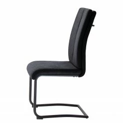 Loftscape Chaises cantilever Ingal - Tissage à plat / Métal - Anthracite / Noir mat - Lot de 2 8 Loftscape Chaises cantilever Ingal - Tissage à plat / Métal - Anthracite / Noir mat - Lot de 2 -Chaises Boutique 1000176442 190701 15483500031 GALLERYIMAGES P000000001000176442