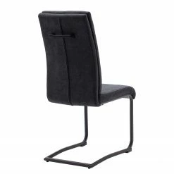 Loftscape Chaises cantilever Ingal - Tissage à plat / Métal - Anthracite / Noir mat - Lot de 2 10 Loftscape Chaises cantilever Ingal - Tissage à plat / Métal - Anthracite / Noir mat - Lot de 2 -Chaises Boutique 1000176442 190701 15483500032 GALLERYIMAGES P000000001000176442