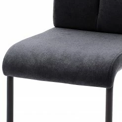 Loftscape Chaises cantilever Ingal - Tissage à plat / Métal - Anthracite / Noir mat - Lot de 2 9 Loftscape Chaises cantilever Ingal - Tissage à plat / Métal - Anthracite / Noir mat - Lot de 2 -Chaises Boutique 1000176442 190701 15483500034 GALLERYIMAGES P000000001000176442