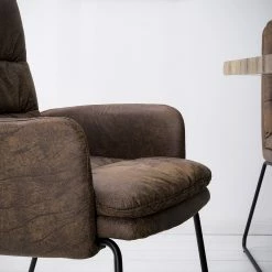 Red Living Chaise à accoudoirs Parks - Marron vintage -Chaises Boutique 1000176445 210302 08271400024 DETAILS P000000001000176445