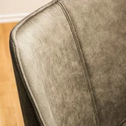 Ars manufacti Chaise à accoudoirs Kantii I - Microfibre / Chêne massif - Gris silex vintage - 1 chaise -Chaises Boutique 1000176705 200302 11493700002 DETAILS P000000001000176705