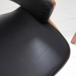 Studio Copenhagen Chaise de bureau Elzito - Imitation cuir / Acier - Noir / Chrome -Chaises Boutique 1000176721 190614 12071600103 GALLERYIMAGES P000000001000176721