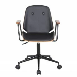 Mørteens Chaise de bureau pivotante Ganalu II - Imitation cuir - Noir / Noyer 11 Mørteens Chaise de bureau pivotante Ganalu II - Imitation cuir - Noir / Noyer -Chaises Boutique 1000176723 190614 12072000128 GALLERYIMAGES P000000001000176723