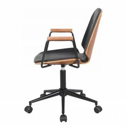 Mørteens Chaise de bureau pivotante Ganalu II - Imitation cuir - Noir / Noyer 12 Mørteens Chaise de bureau pivotante Ganalu II - Imitation cuir - Noir / Noyer -Chaises Boutique 1000176723 190614 12072000129 GALLERYIMAGES P000000001000176723
