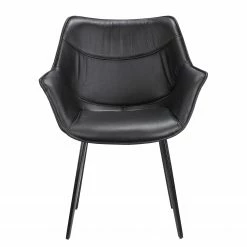 Studio Copenhagen Chaise de salle à manger Balimo - Cuir véritable / Métal - Noir 20 Studio Copenhagen Chaise de salle à manger Balimo - Cuir véritable / Métal - Noir -Chaises Boutique 1000176738 190614 12073400231 GALLERYIMAGES P000000001000176738